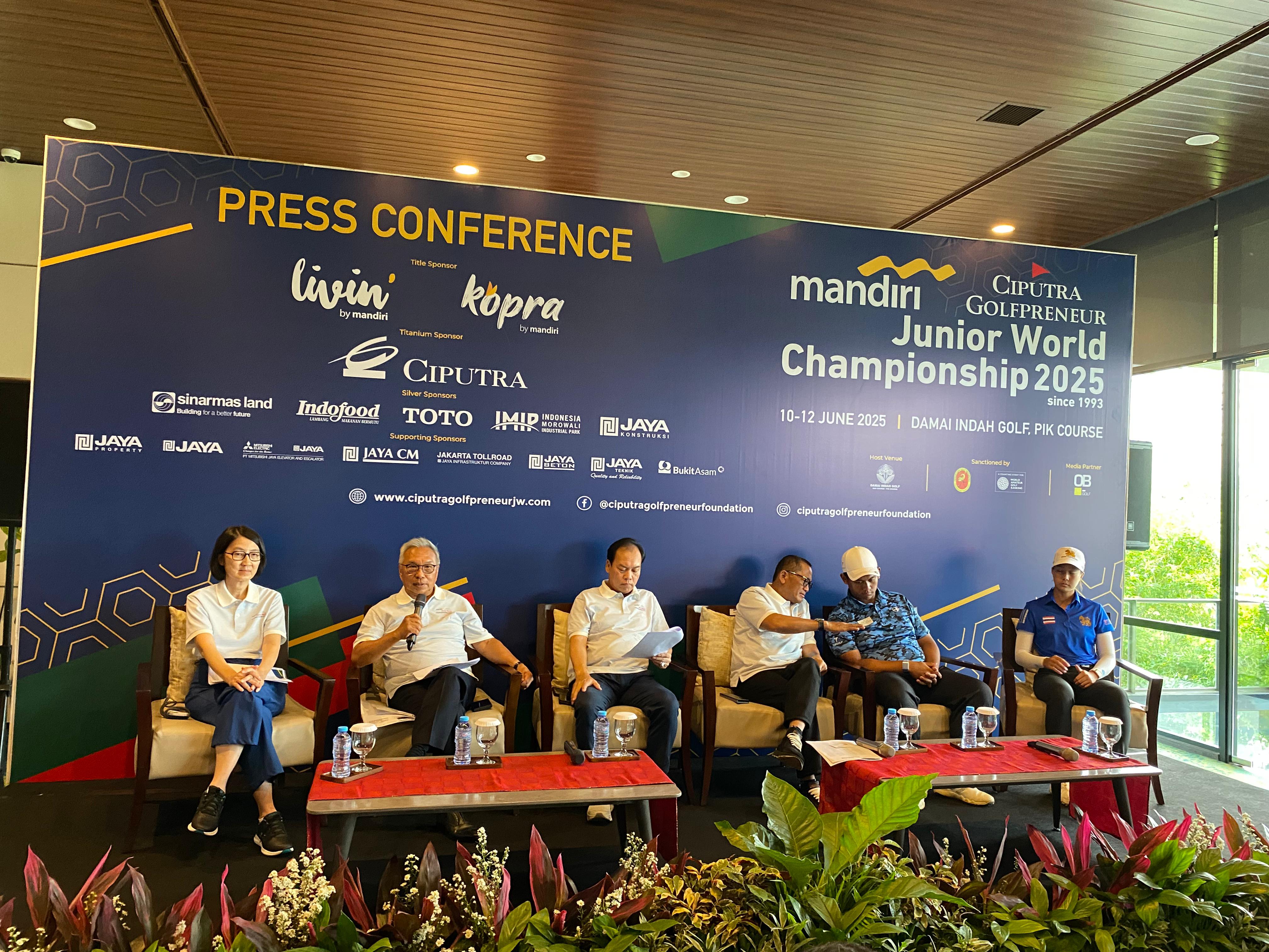 Akselerasi Atlet Muda Menuju Dunia, Mandiri Ciputra Golfpreneur Junior World Championship 2025 Resmi Digelar