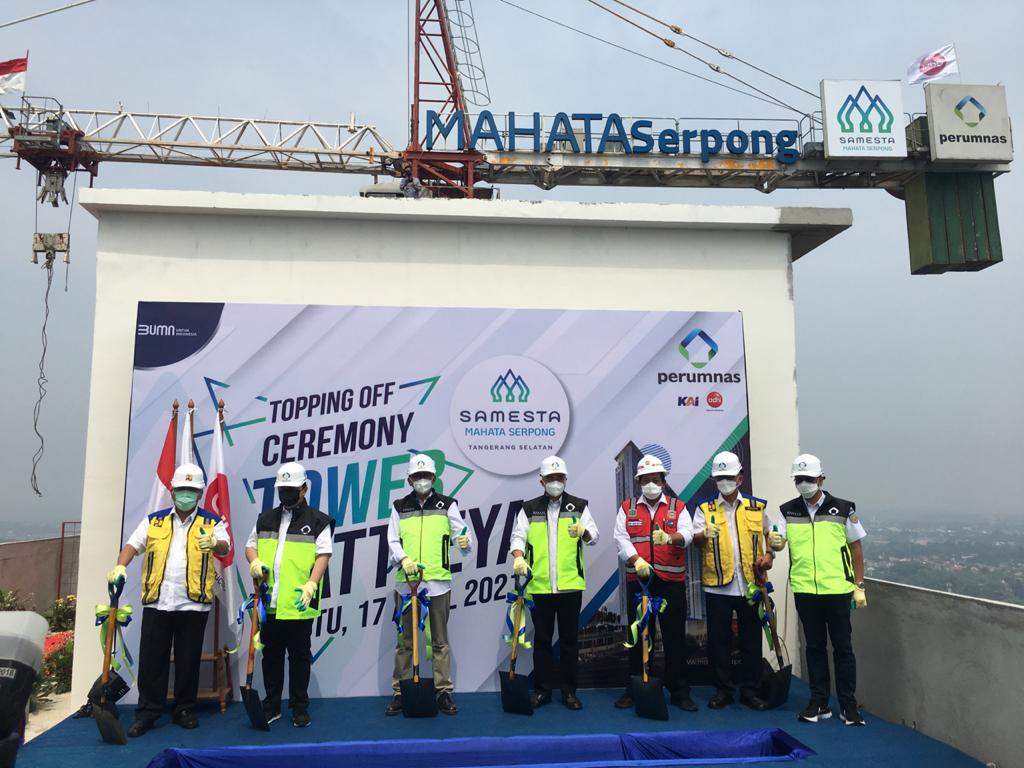 Perumnas Topping Off Tower Cattleya Samesta Mahata